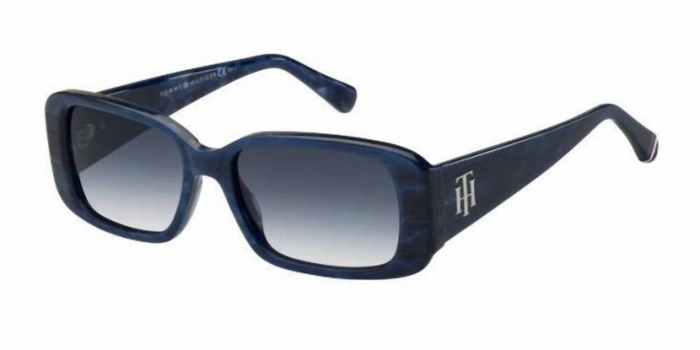 NEW TOMMY HILFIGER women's 1966/s 0num sunglasses in marble blue